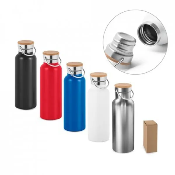 Garrafa térmica em aço inox de parede dupla isolada a vácuo (570 mL) (SP-94602) personalizado | D.JOB