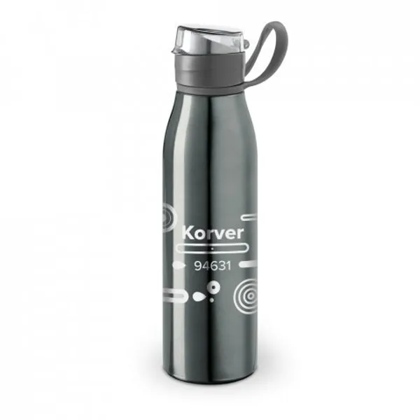 Squeeze em alumínio com tampa flip flop em AS e PP (650 mL) (SP-94631) — foto 2 | D.JOB