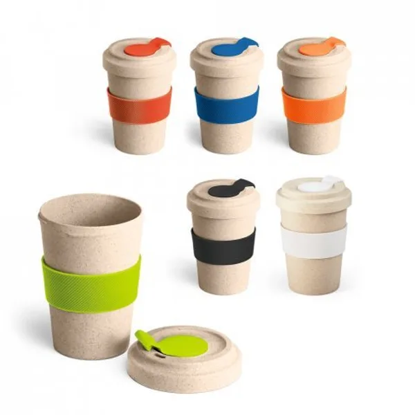 Copo para viagem em fibra de bambu (60%) e PP (40%) (500 mL) (SP-94638) personalizado | D.JOB