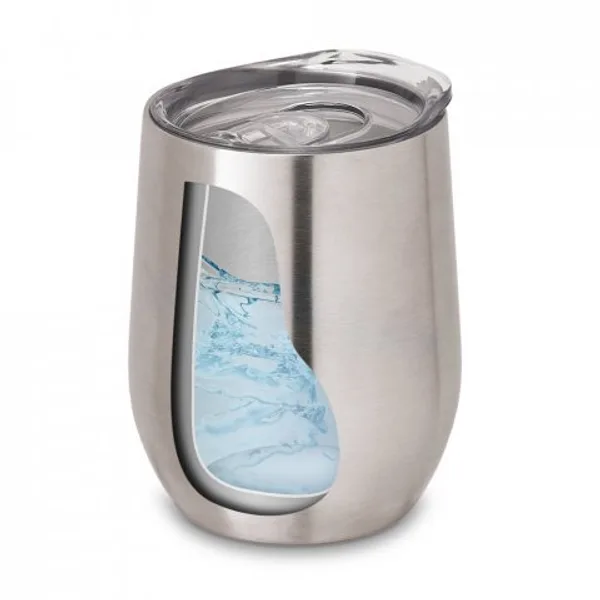 Copo de viagem térmico em aço inox de parede dupla isolada a vácuo (400 mL) (SP-94677) — foto 9 | D.JOB