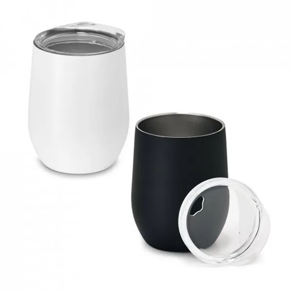 Copo de viagem em aço inox, térmico com parede dupla isolada a vácuo (400 mL) (SP-94678) personalizado | D.JOB