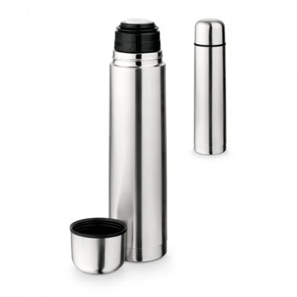 Garrafa térmica em aço inox de parede dupla isolada a vácuo (1 L) (SP-94679) personalizado | D.JOB