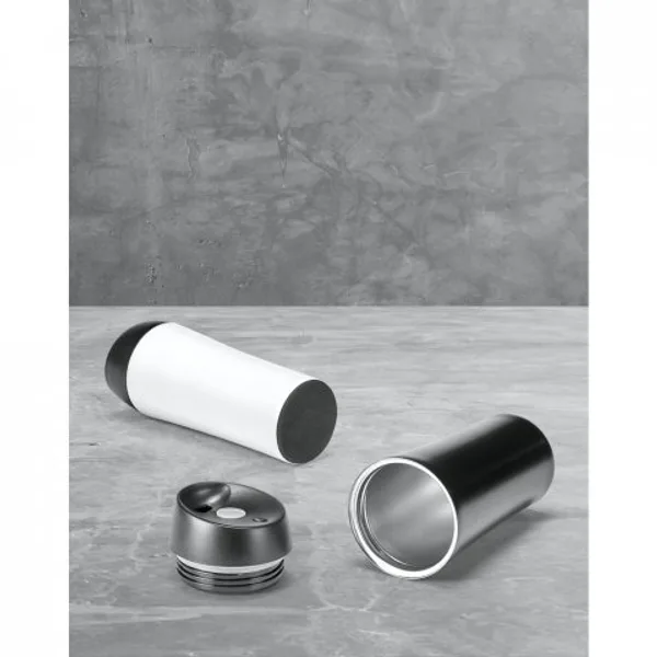 Copo de viagem térmico em aço inox de parede dupla isolada a ar (470 mL) (SP-94681) — foto 2 | D.JOB