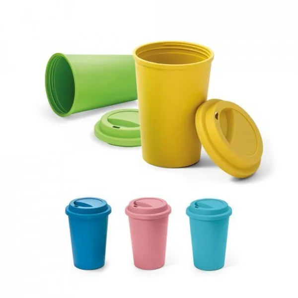 Copo para viagem em fibra de bambu (60%) e PP (40%) (450 mL) (SP-94691) personalizado | D.JOB