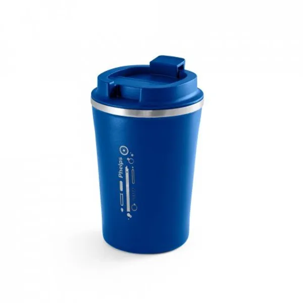 Copo de viagem térmico em aço inox e PP, de parede dupla isolada a vácuo (470 mL) (SP-94772) — foto 8 | D.JOB