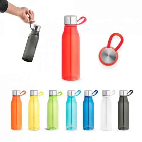 Squeeze em PET 100% reciclado com alça de silicone (590 mL) (SP-94782) personalizado | D.JOB