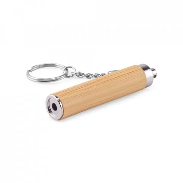 Chaveiro em bambu e ABS com lanterna LED (SP-95108) — foto 3 | D.JOB