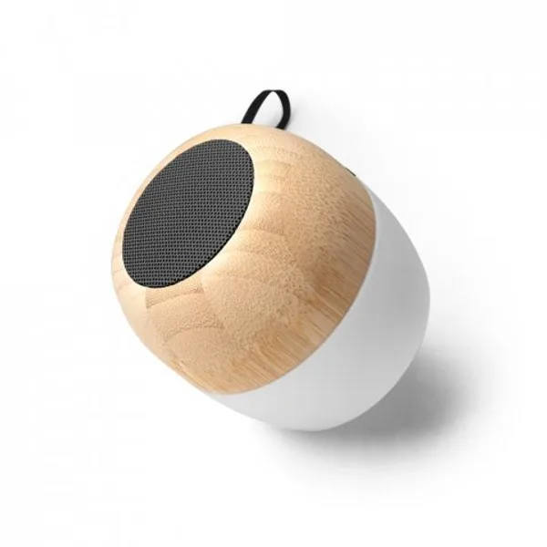 Caixa de som portátil com microfone e autonomia de 2h (300 mAh), em bambu e PP (SP-97124) — foto 5 | D.JOB