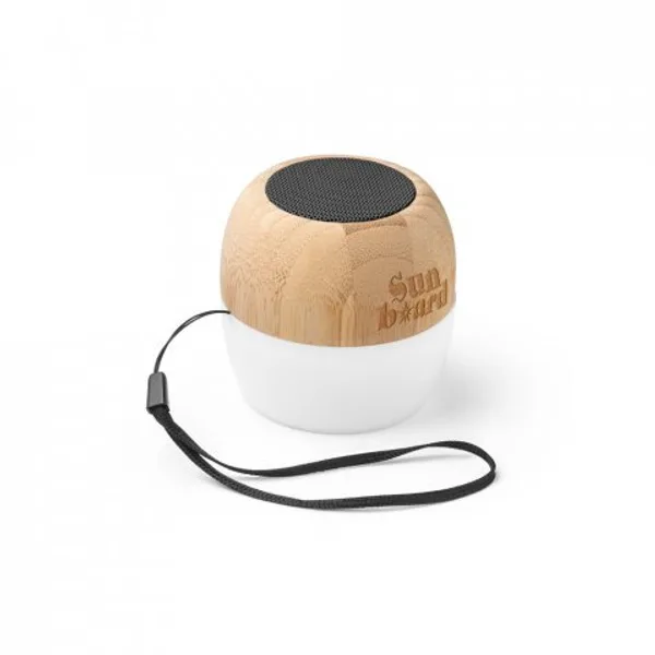 Caixa de som portátil com microfone e autonomia de 2h (300 mAh), em bambu e PP (SP-97124) — foto 7 | D.JOB
