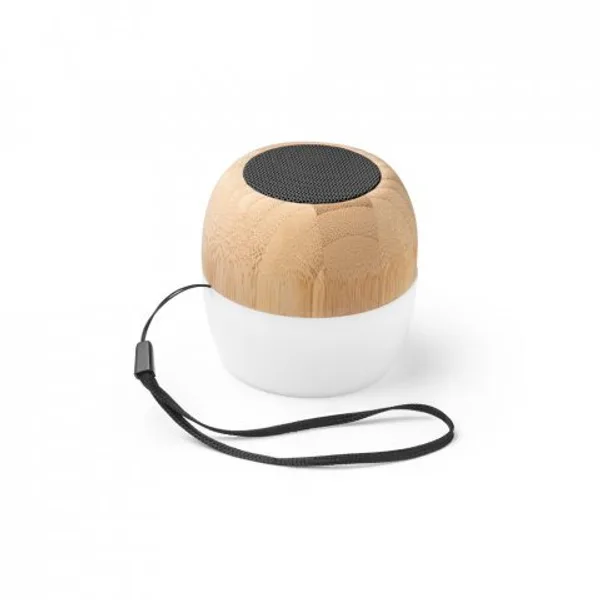 Caixa de som portátil com microfone e autonomia de 2h (300 mAh), em bambu e PP (SP-97124) — foto 8 | D.JOB
