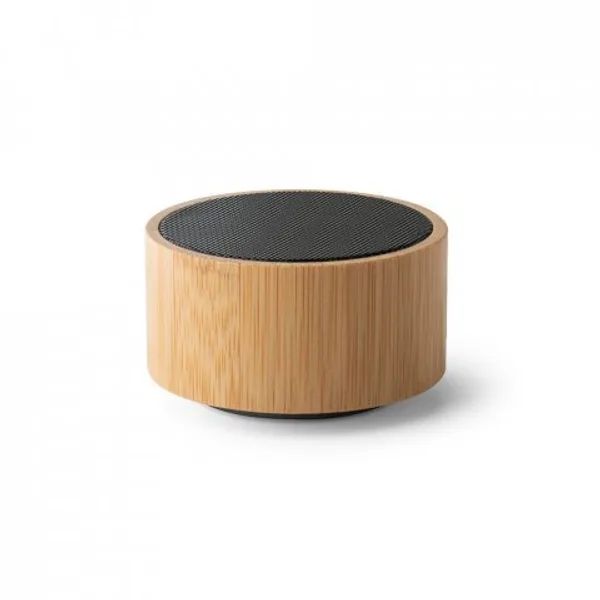 Caixa de som portátil com microfone e autonomia de 2h (300 mAh), em bambu e ABS (SP-97125) — foto 2 | D.JOB