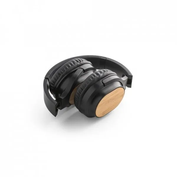 Fone de ouvido wireless com autonomia de 5h (400 mAh), em bambu e ABS (SP-97126) — foto 6 | D.JOB
