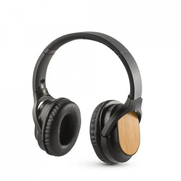 Fone de ouvido wireless com autonomia de 5h (400 mAh), em bambu e ABS (SP-97126) — foto 8 | D.JOB