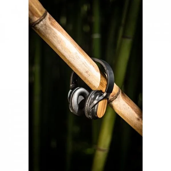 Fone de ouvido wireless com autonomia de 5h (400 mAh), em bambu e ABS (SP-97126) — foto 9 | D.JOB