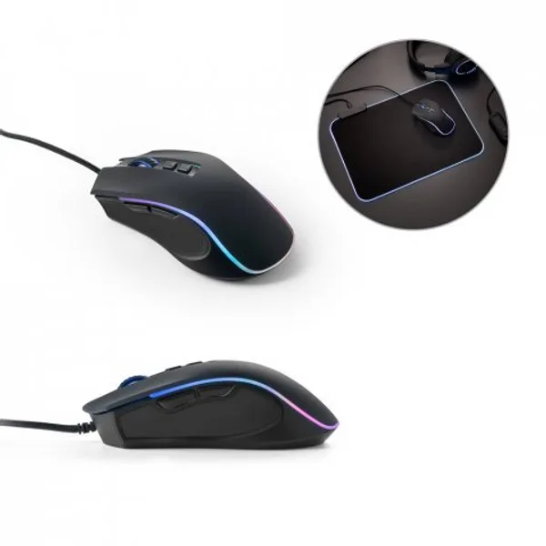 Mouse para jogos em ABS com acabamento em borracha (SP-97133) personalizado | D.JOB