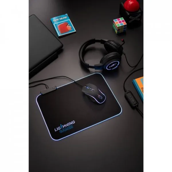 Fone de ouvido para gaming com luzes RGB e microfone de alta qualidade (SP-97135) — foto 3 | D.JOB
