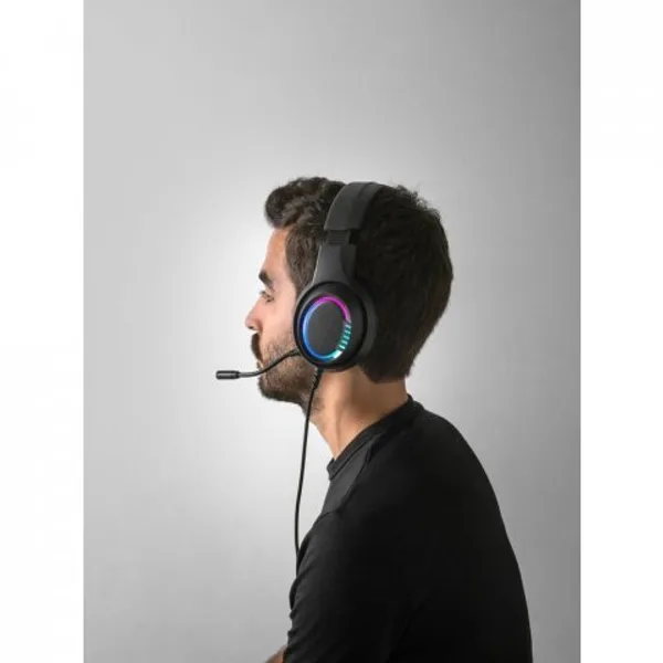 Fone de ouvido para gaming com luzes RGB e microfone de alta qualidade (SP-97135) — foto 7 | D.JOB