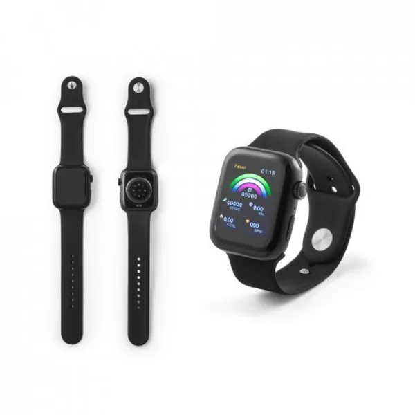 Relógio inteligente com bracelete em silicone e à prova de salpicos de água (IPX4) (SP-97136) personalizado | D.JOB