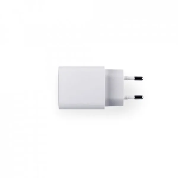 Adaptador de corrente com porta USB-A 18W e USB-C 20W em ABS 100% reciclado (SP-97186) — foto 4 | D.JOB