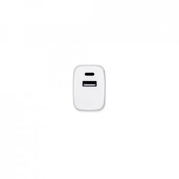 Adaptador de corrente com porta USB-A 18W e USB-C 20W em ABS 100% reciclado (SP-97186) — foto 6 | D.JOB