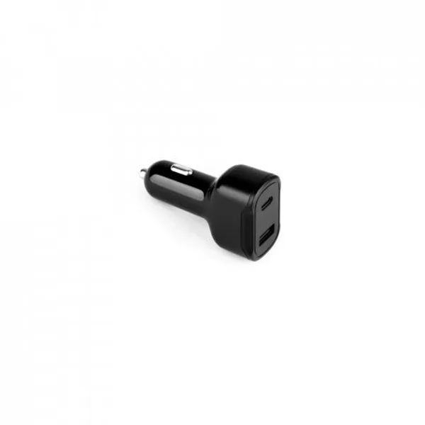 Adaptador de isqueiro com porta USB-A 18W e USB-C 20W em ABS 100% reciclado (SP-97189) — foto 2 | D.JOB