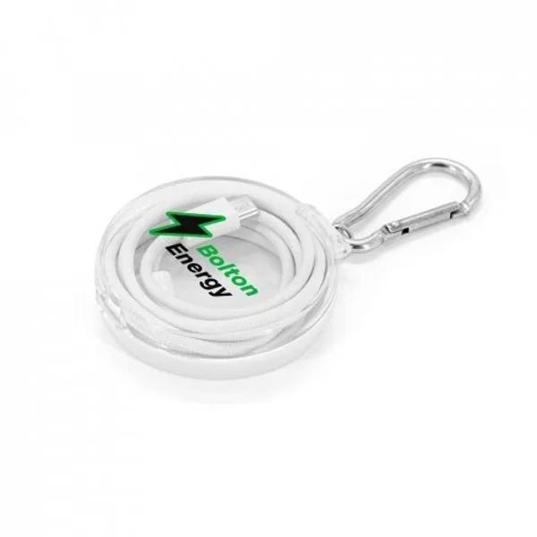 Cabo simples USB-C para USB-C com cordão entrelaçado (60W) (SP-97222) — foto 2 | D.JOB