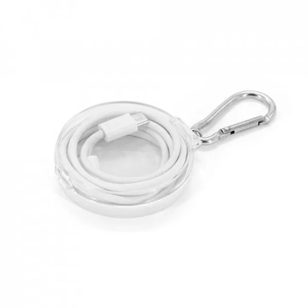 Cabo simples USB-C para USB-C com cordão entrelaçado (60W) (SP-97222) — foto 3 | D.JOB