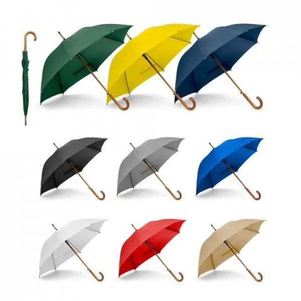 Guarda-chuva em poliéster pongee 190T com abertura automática (SP-99043) personalizado | D.JOB