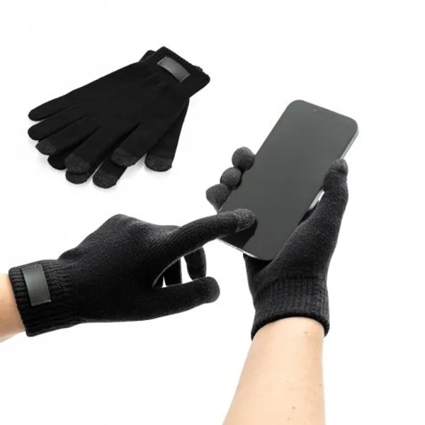 Luvas em poliéster 100% reciclado, com pontas touch (SP-99165) personalizado | D.JOB