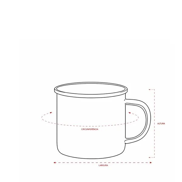 Caneca Inox 370ml (XB-03590) — foto 4 | D.JOB
