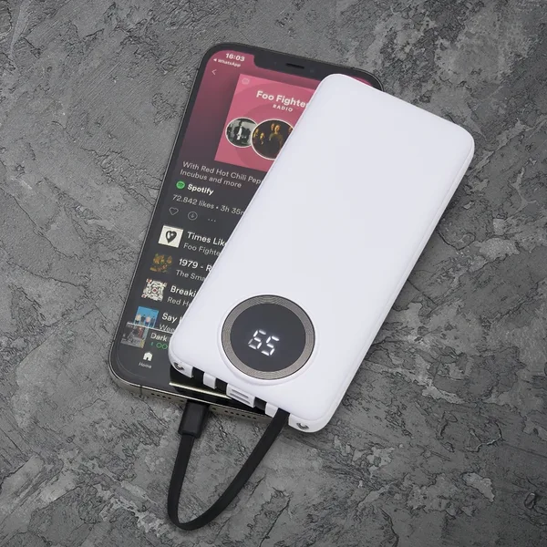 Power Bank 10.000mAh com Lanterna e Multissaídas (XB-04052) personalizado | D.JOB