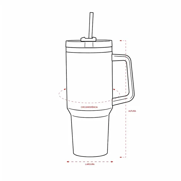 Caneca Térmica 1,2L (XB-06033) — foto 3 | D.JOB