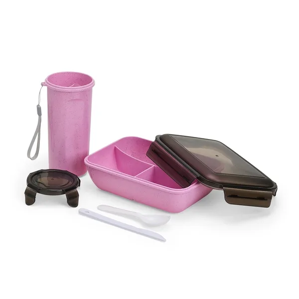 Kit Copo e Marmita Fibra de Bambu (XB-08029) personalizado | D.JOB