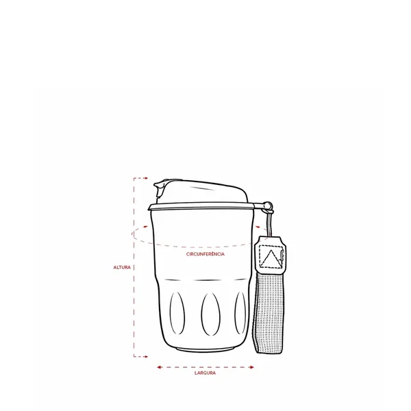 Copo Térmico 350ml (XB-09128) — foto 4 | D.JOB