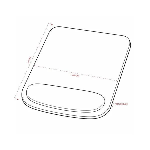Mouse Pad Ergonômico (XB-09136) — foto 5 | D.JOB