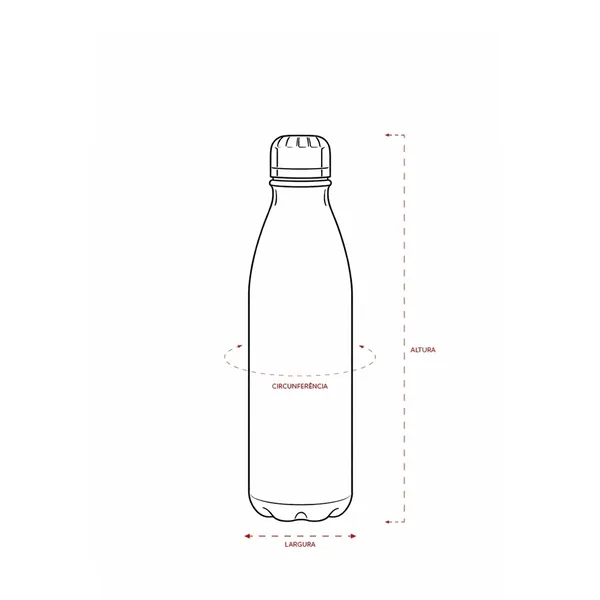 Garrafa Alumínio 750ml (XB-09187F) — foto 5 | D.JOB