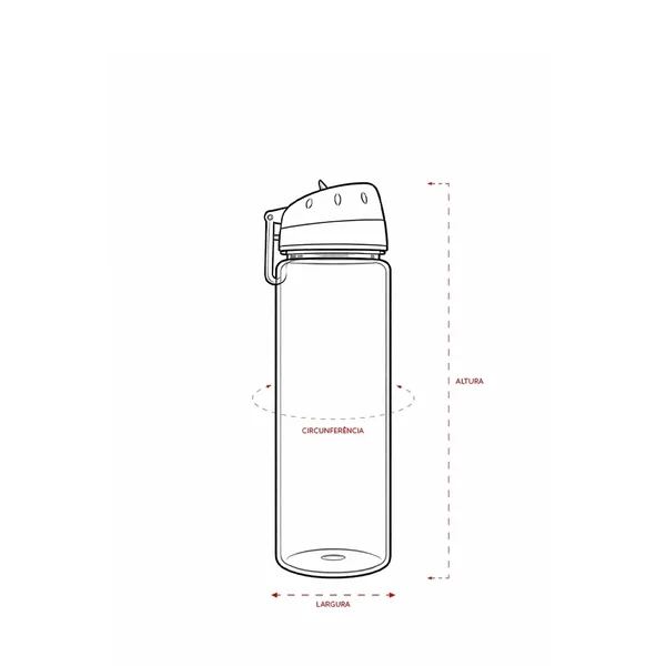 Squeeze Plástico 700ml (XB-09215) — foto 9 | D.JOB