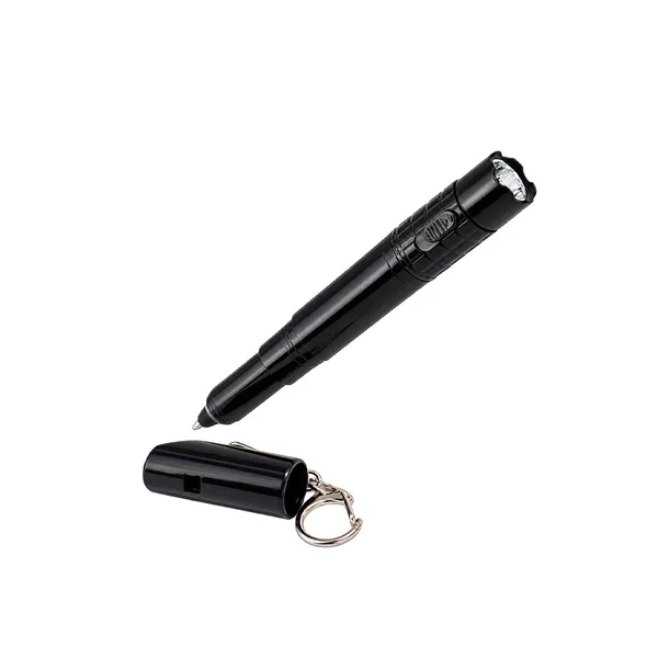 Caneta Plástica com Lanterna e Apito (XB-09348) personalizado | D.JOB