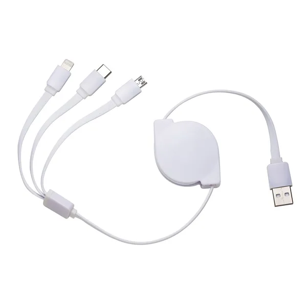 Cabo USB Retrátil 3 em 1 (XB-10338) — foto 2 | D.JOB
