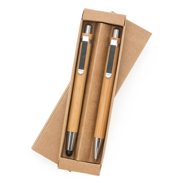 Kit Ecológico Caneta e Lapiseira Bambu (XB-13796) personalizado | D.JOB