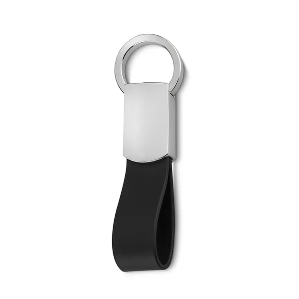 Chaveiro Metal com Couro (XB-14190) personalizado | D.JOB