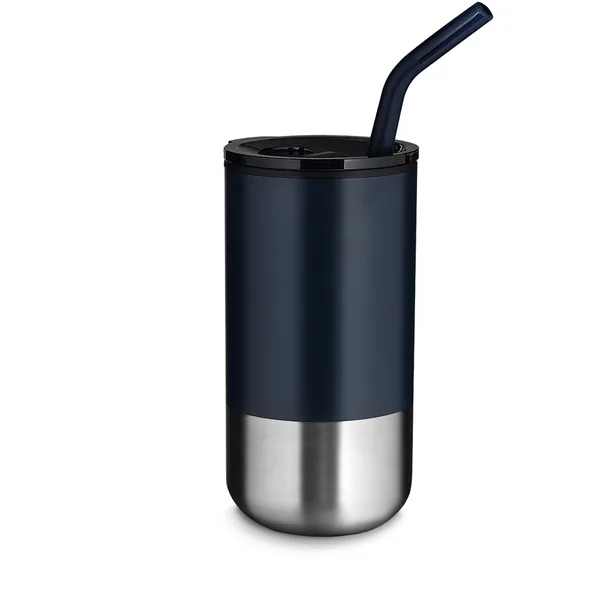 Copo Inox com Canudo 500ml (XB-14997) personalizado | D.JOB