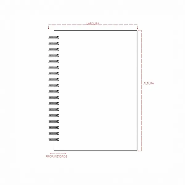 Caderno Capa Fosca Com Pauta (XB-15466F) — foto 6 | D.JOB