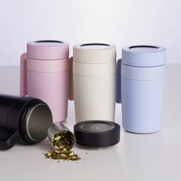 Caneca Térmica Inox 500ml com Display LED (XB-18641) — foto 2 | D.JOB