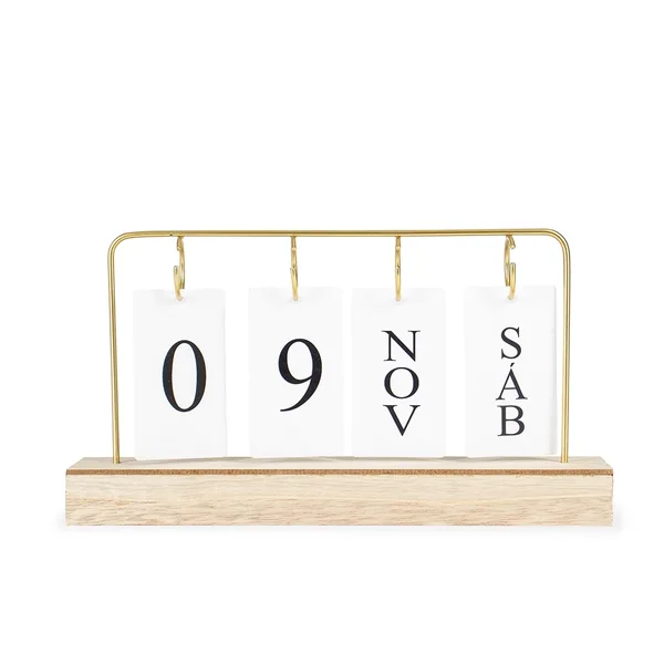Calendário Permanente MDF com Alça de Ferro (XB-19026) personalizado | D.JOB
